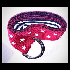 Star and Stripes Belt American Flag Red White Blue